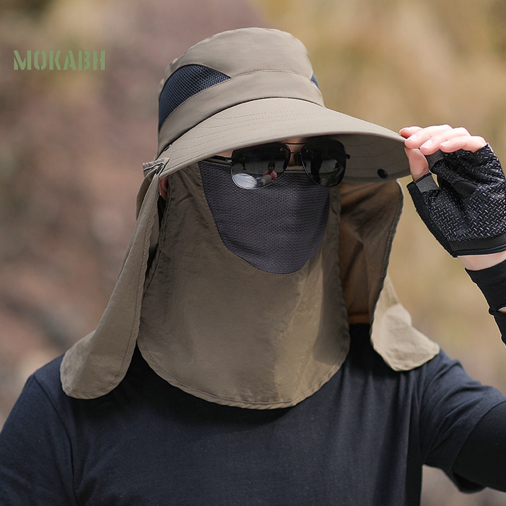 Mũ Lưỡi Trai Màu Trơn Thiết Kế Rỗng Thoáng Khí Chống Tia UV Thời Trang Cho Nam