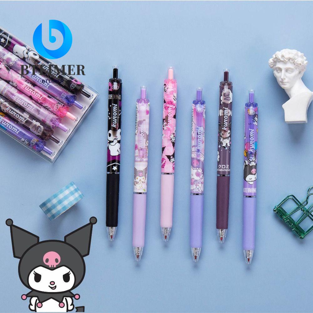 Set 6 Bút Bi Mực Đen Kiểu Dáng Xinh Xắn