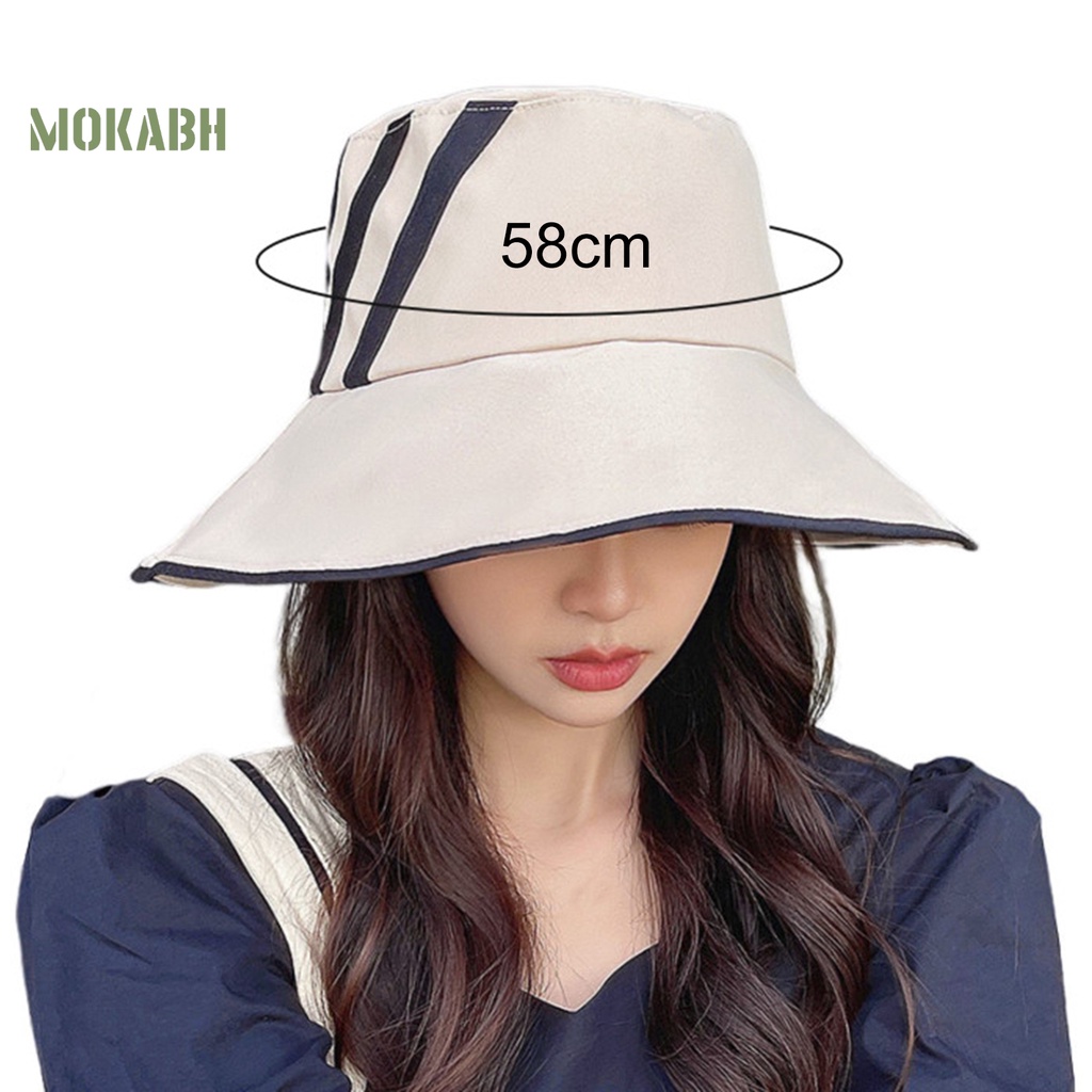 Nón Tai Bèo Hai Mặt Thoáng Khí Chống Tia UV Có Thể Gập Lại Thời Trang Đi Biển Cho Nữ