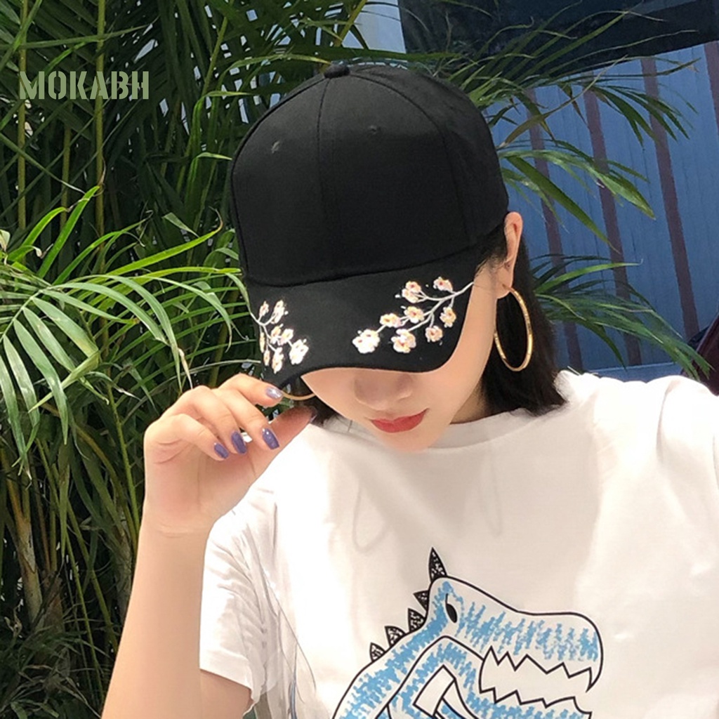 Abh Mũ Lưỡi Trai Họa Tiết Hoa Thêu Có Thể Giặt Lại Được