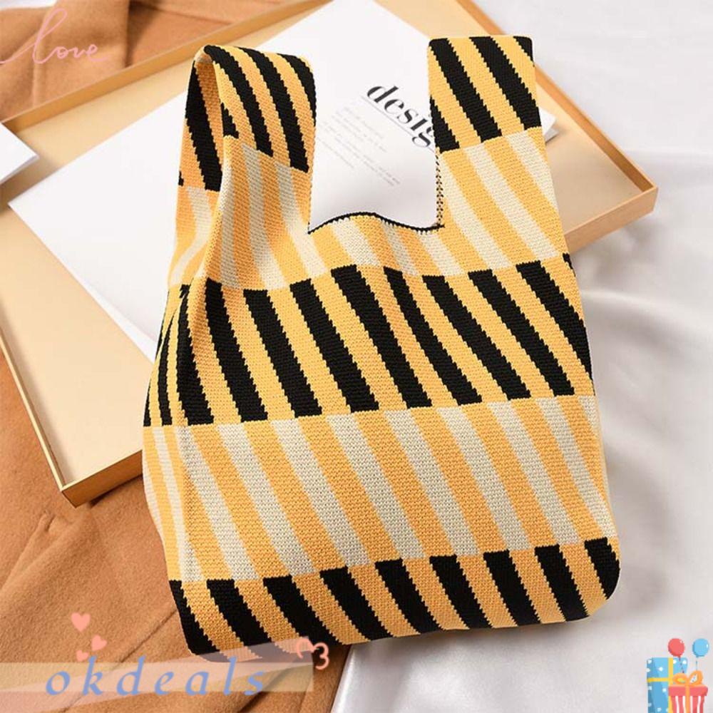 Túi Xách Đeo Vai Mini Đan Len Thời Trang Sành Điệu Cho Nữ