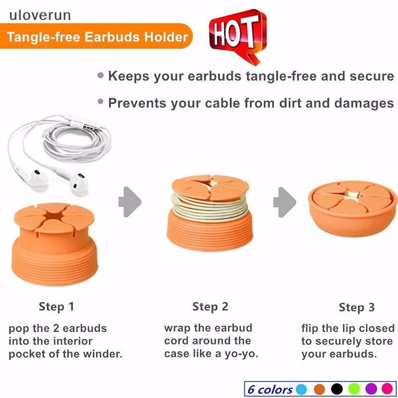 Hộp Silicon Mini Đựng Dây Cáp Tai Nghe Tiện Dụng