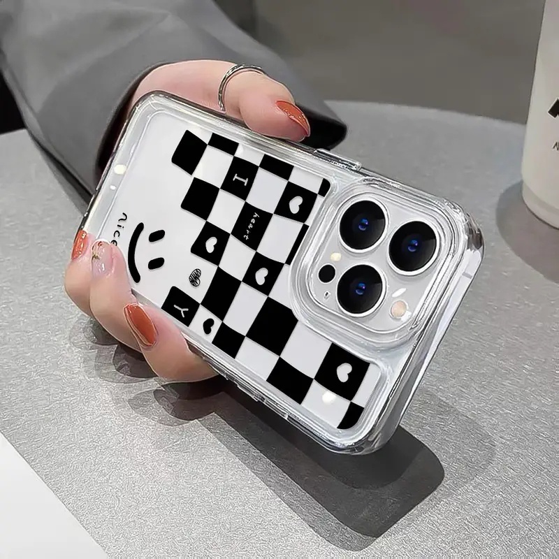 Ốp Điện Thoại TPU Mềm Chống Sốc Họa Tiết Mặt Cười Cho IPhone 11 14 13 12 Pro Max XS X XR 7 + 8 6 6S Plus Sự Bảo Vệ