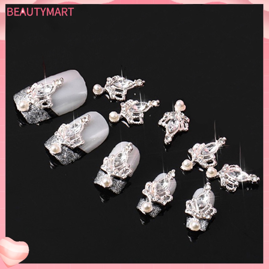 Bộ 10 HạT ĐíNh Trang Trí MóNg HìNh Vương MiệN 3D