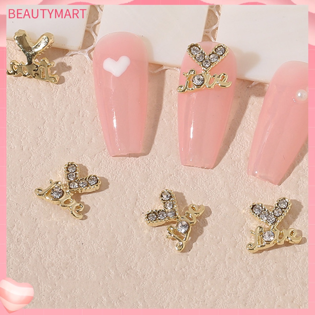 Set 20 Phụ Kiện Trang Trí Móng Tay Tạo Hiệu Ứng Ánh Kim Nhiều Màu Sắc