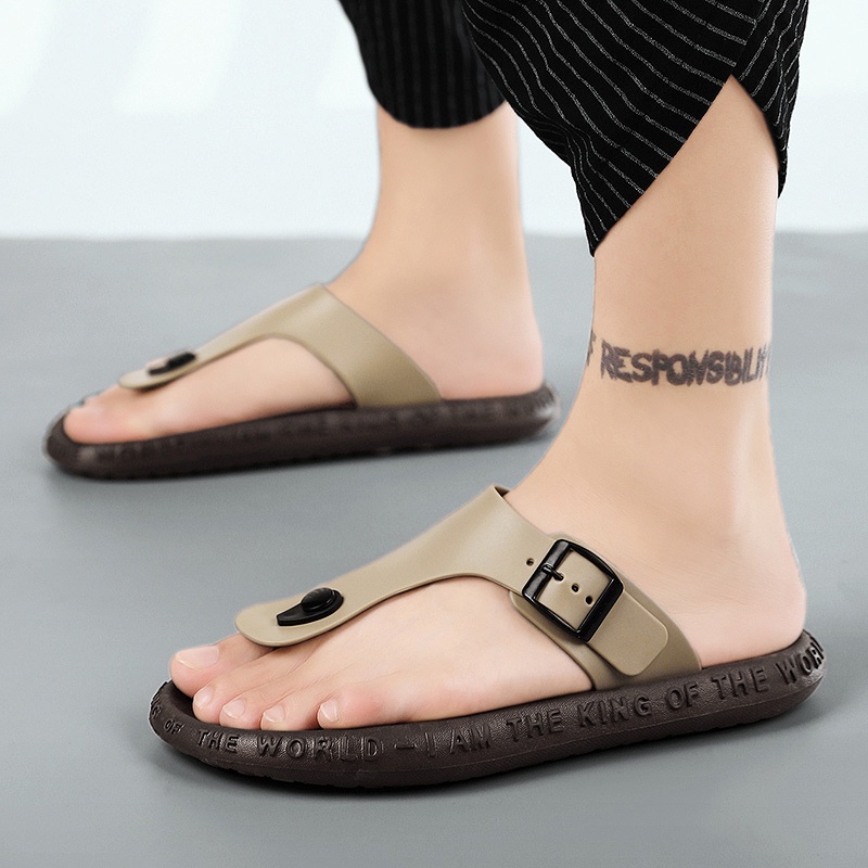 Thời trang dép tông dép rencho không thấm nước dép dép nam sandal dép đi biển dép đúc quai ngang đep nam