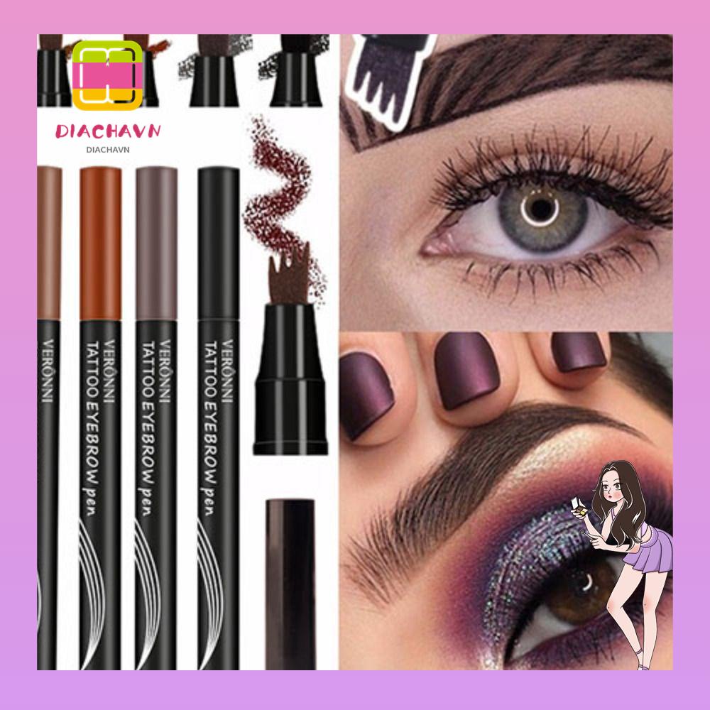 Bút Kẻ Lông Mày Chống Nước Nhanh Khô Bền Màu Dài Lâu