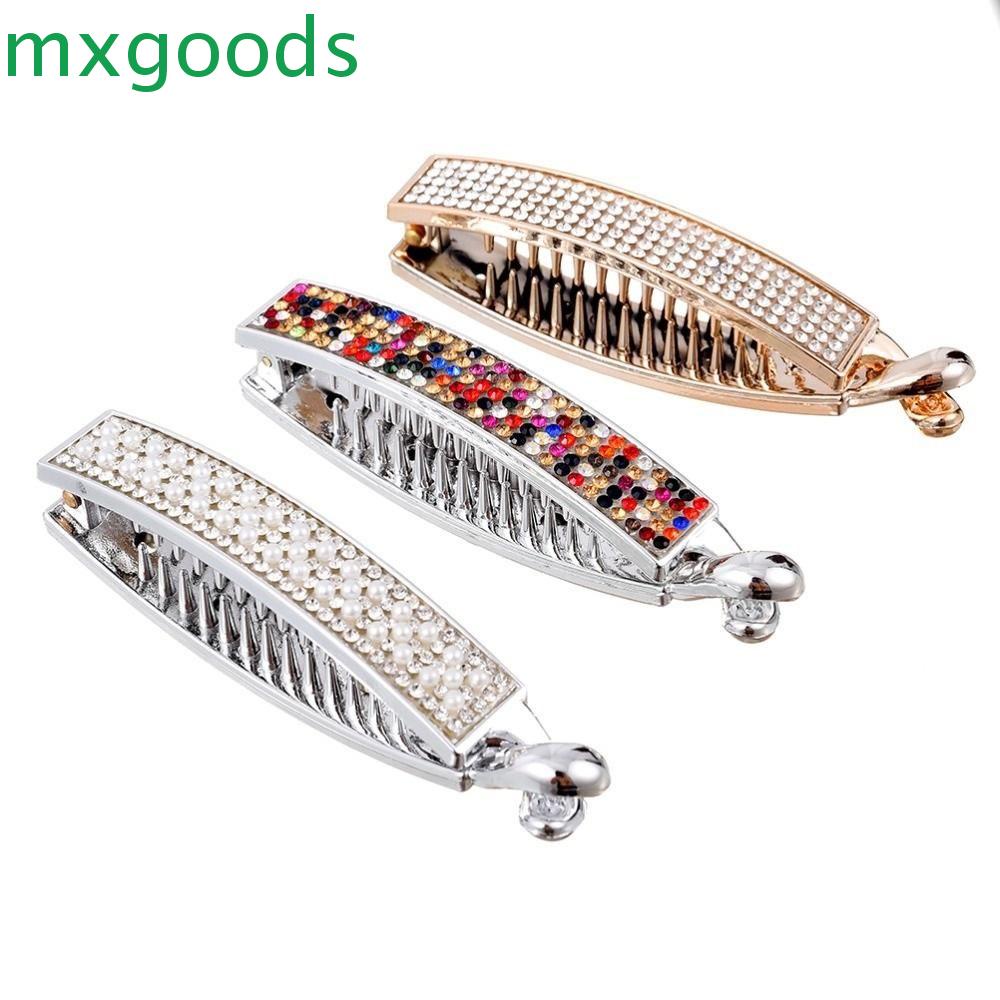 Kẹp Tóc MXGOODS Kiểu Dáng Cổ Điển Thanh Lịch Toàn Bộ|Kẹp Chuối Tiện Lợi Chất LượngGiá Đỡ Đuôi Ngựa Bằng Nhựa Tiện Dụng