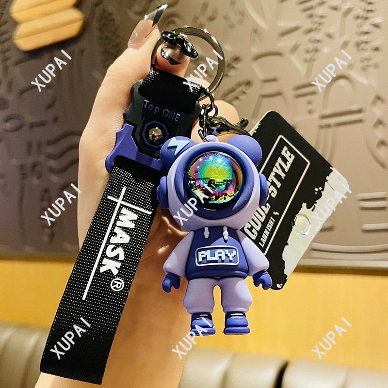 Móc Khóa Hình Gấu Bông Phi Hành Gia Dễ Thương