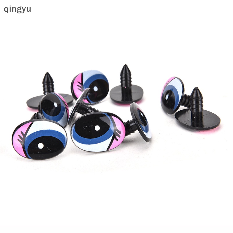 Bộ 10 Mắt Búp Bê Hoạt Hình Bằng Nhựa DIY An Toàn