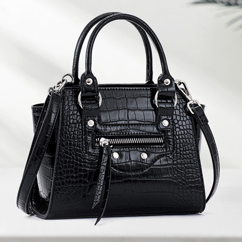 IELGY Túi Đeo Vai Vân Da Cá Sấu Chất Lượng Cao Phong Cách Âu Mỹ Thời Trang Cho Nữ