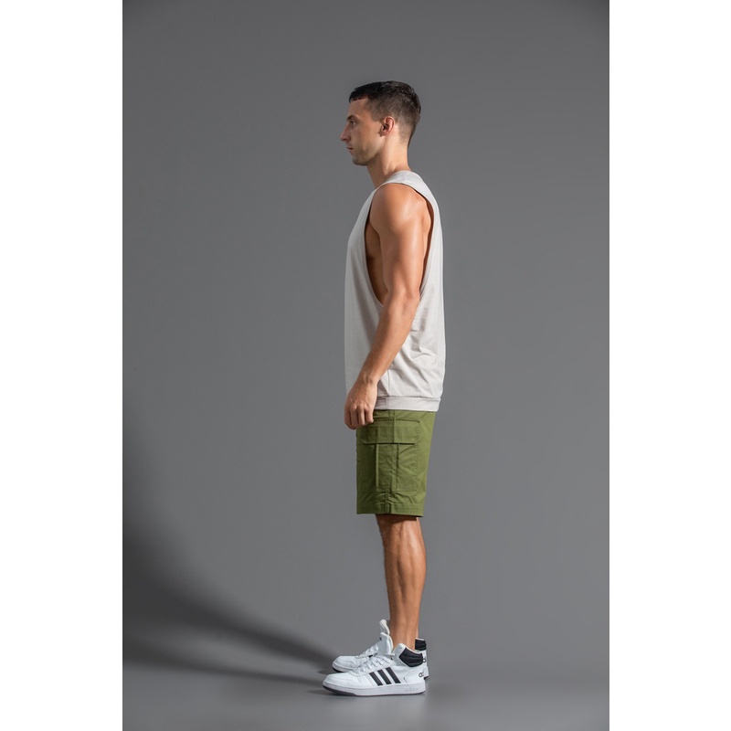 #SupercooL# Áo Thun Thể Thao Sát Nách Vải Cotton Thiết Kế Cỡ Lớn Thời Trang Cao Cấp Cho Nam