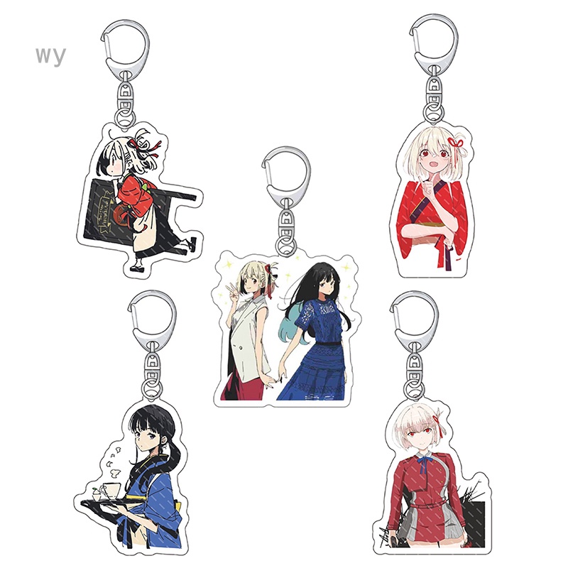 Móc Chìa Khóa Bằng Acrylic Hình Lycoris Hoạt Hình Anime