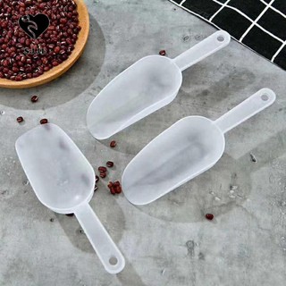 SJJL Xẻng múc kem/bột/đường bằng nhựa trong suốt đa năng tiện dụng cho nhà bếp