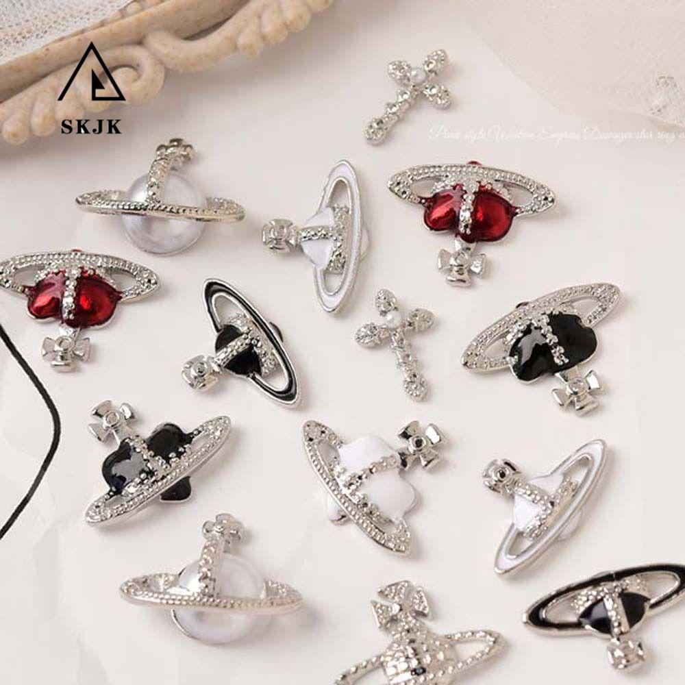 Needway Phụ Kiện Trang Trí Móng Tay 3D Bằng Kim Loại Đính Đá Thời Trang Sang Trọng Phong Cách Phương Tây