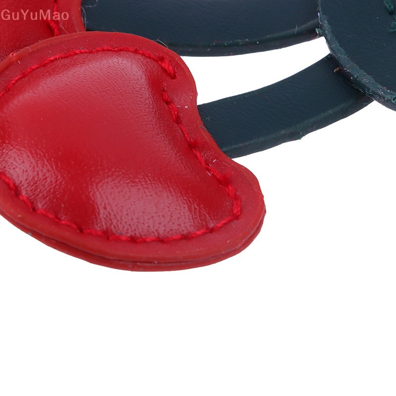 [cxGUYU] Móc Chìa Khóa Bằng Da Hình Trái cherry Nhỏ Nhắn Sáng Tạo Phong Cách Bánh Ngọt PRTA