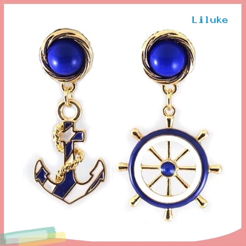 Đôi Khuyên Tai HìNh Mỏ Neo ĐíNh Kim Cương Giả ThờI Trang Cho Nữ