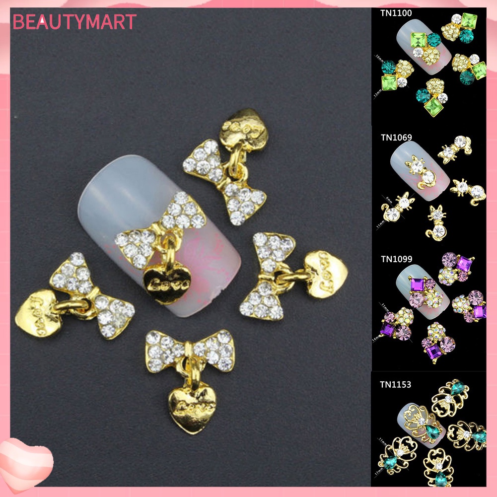 Set 10 Hạt Đá 3D Lấp Lánh Trang Trí Móng Tay Nghệ Thuật Thời Trang DIY