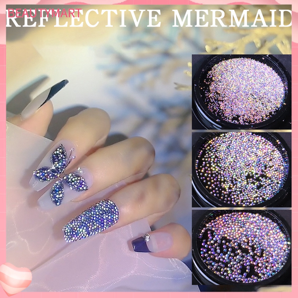 1 Hộp Hạt Charm Màu Sắc Tươi Sáng Không Dị Ứng Thân Thiện Với Môi Trường Trang Trí Móng Tay Nghệ Thuật