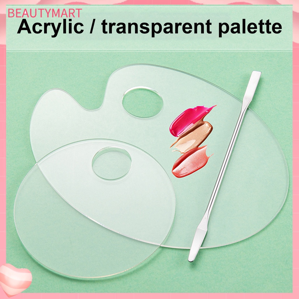 1 Bộ Bảng Màu Trang Điểm Móng Tay Bằng Acrylic Trong Suốt Chống Áp Lực Dễ Vệ Sinh