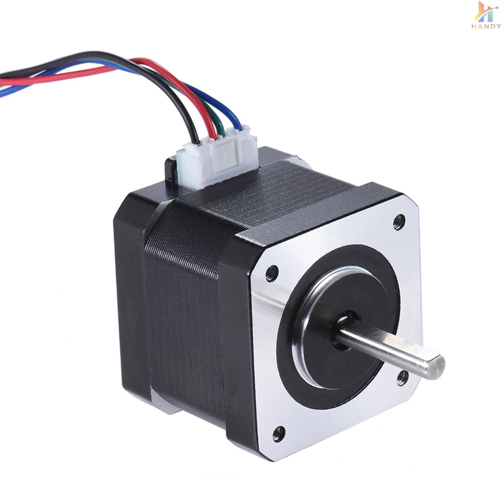 1 Mô Tơ Điều Khiển Động Cơ Bước Nema 17 2 Phase 1.8 Độ 0.9A 0.4N.M 42mm Dây Cáp Chì 90cm Cho Máy In 3D CNC