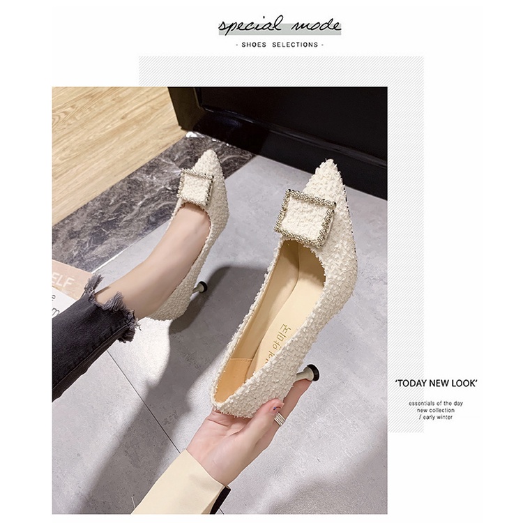 Giày Cao Gót Mũi Nhọn Thời Trang Hàn Quốc Dành Cho Nữ