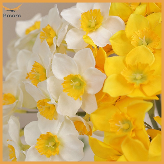 Set 6 Bông Hoa Cỏ Nhân Tạo Phong Cách Đồng Quê Dùng Để Trang Trí