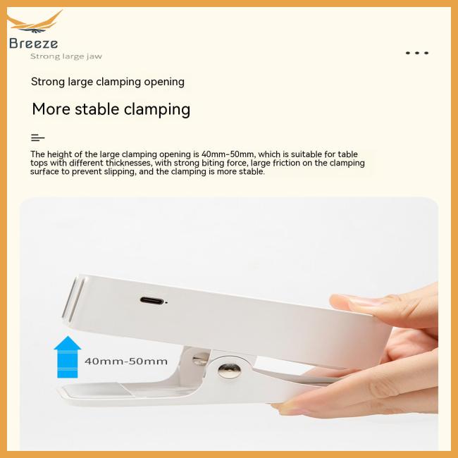 Đèn Led Đọc Sách 3 Mức Độ Pin 1200mah 4w 1a Có Kẹp Tiện Dụng