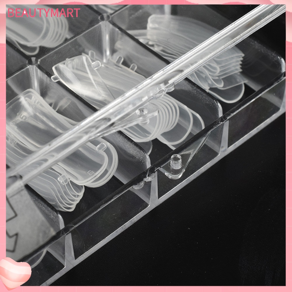 Bộ 100 Khuôn Nối Móng Tay Trong Suốt Tái Sử Dụng Linh Hoạt