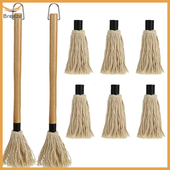 Set 8 Chổi Quét Bbq Với 6 Đầu Thay Thế Tiện Dụng