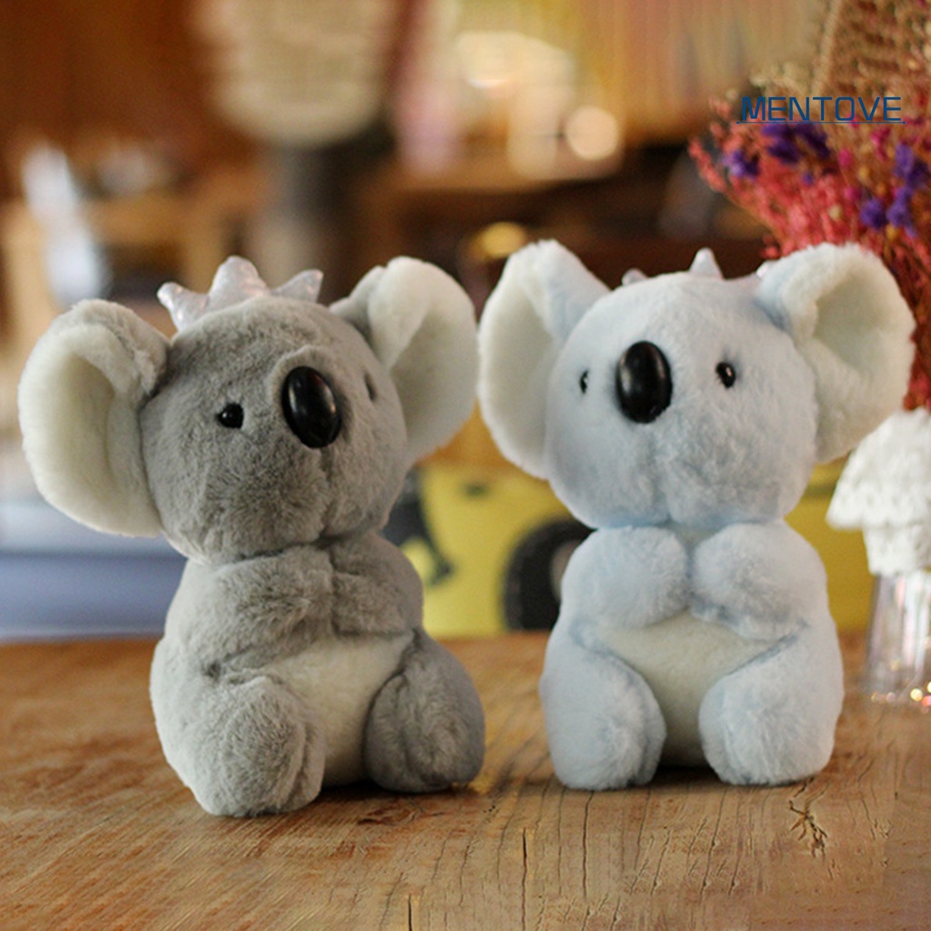 [MT] Thú Nhồi Bông Hình Gấu Koala Đeo Vương Miện Bằng Cotton PP Cảm Ứng Sống Động Thoải Mái