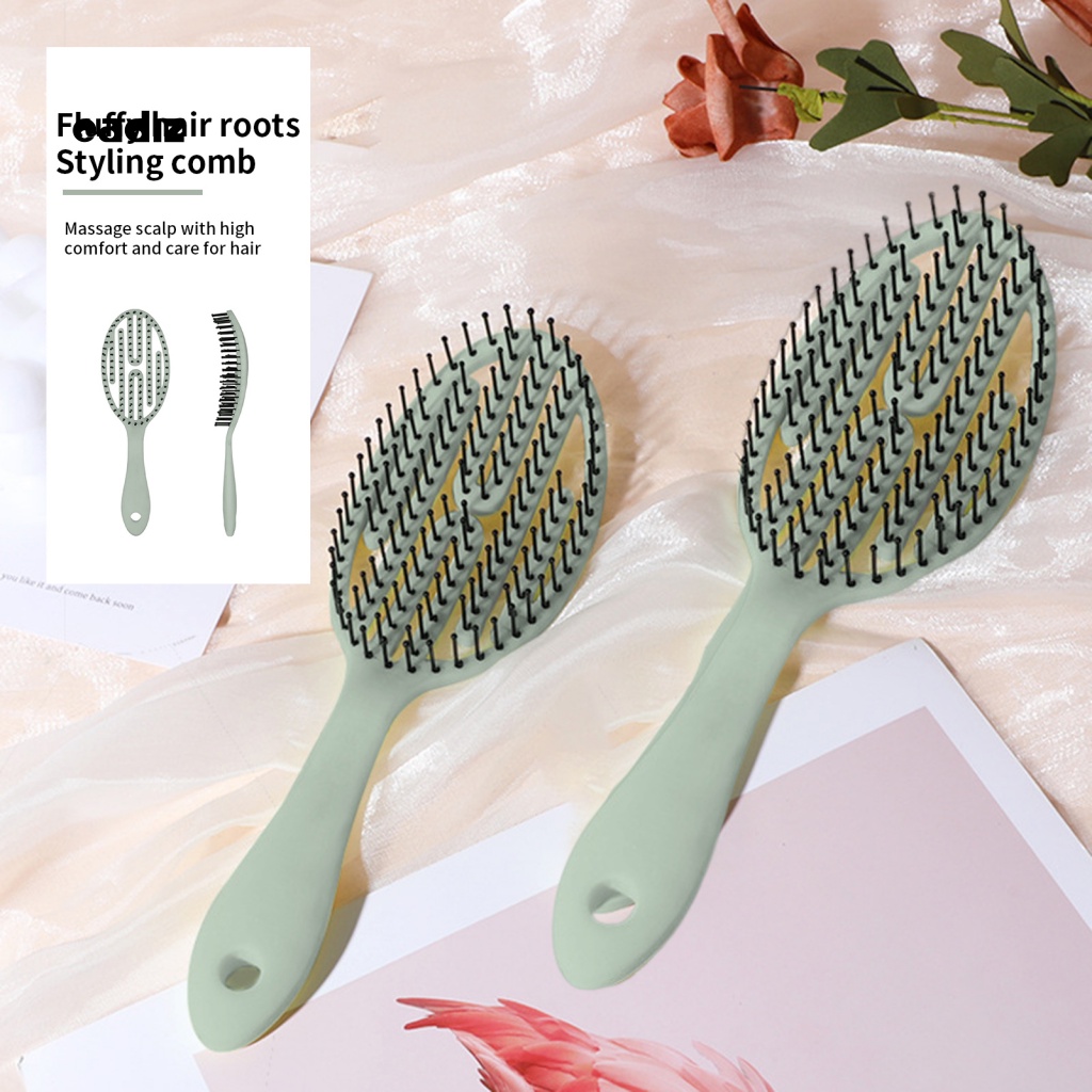 Lược Chải Tóc Xoăn Dài Bằng Nhựa Thiết Kế Hai Cách Sử Dụng Cho Nữ