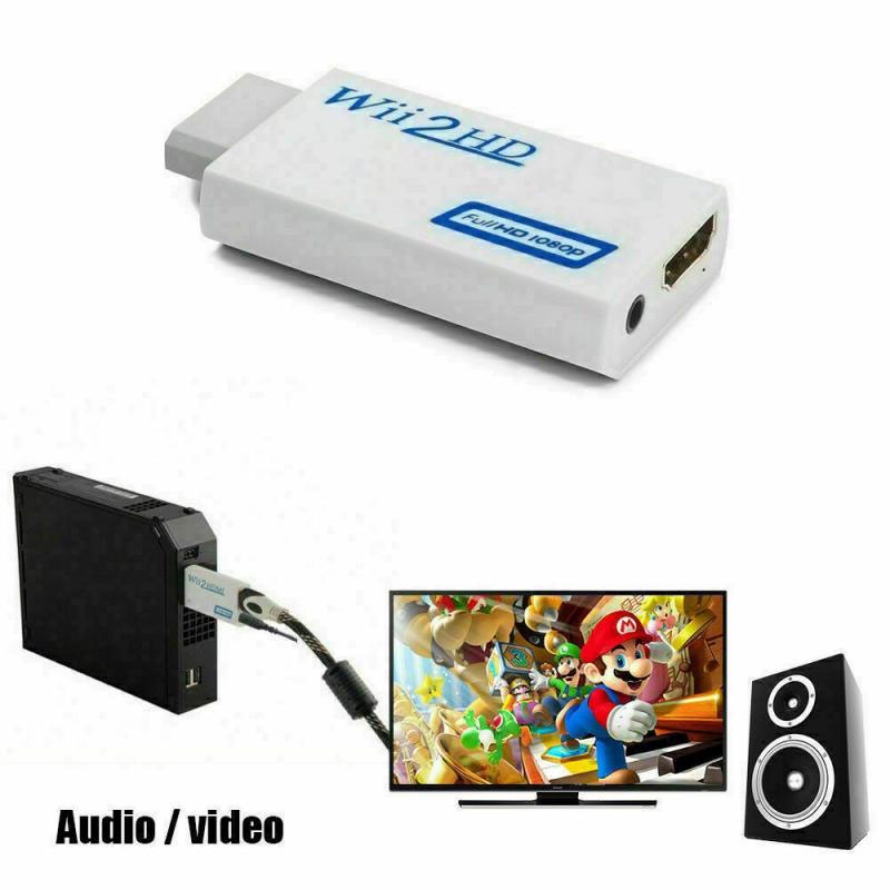 Bộ ChuyểN ĐổI Âm Thanh 3.5mm Sang HDMI Full HD 1080P Wii 2 HDMI Cho PC HDTV