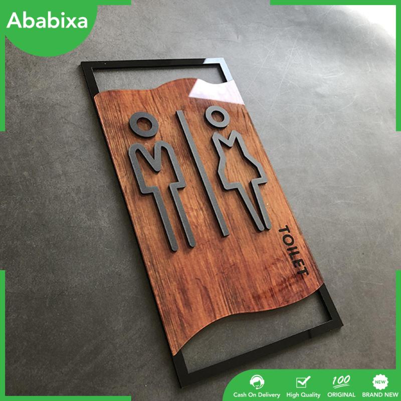 Bảng Hiệu Nhắc Nhở 3D Bằng Acrylic Tiện Dụng Cho Nhà Vệ Sinh / Quán Bar / Nhà Hàng