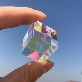 Conopery Magic Prism Cube Toy Prism Prism Sun Catcher X-Cube Dichroic Cube