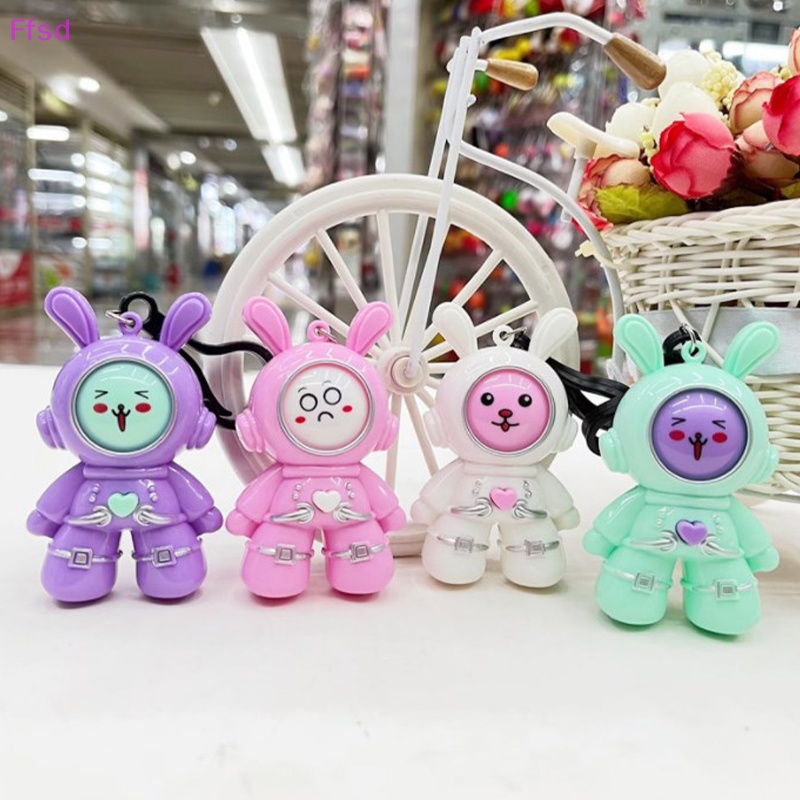 {Ffsd} Móc Khóa Thỏ Phi Hành Gia Hoạt Hình Dễ Thương Sáng Tạo Cho Cặp Đôi * Hàng Bán Chạy *