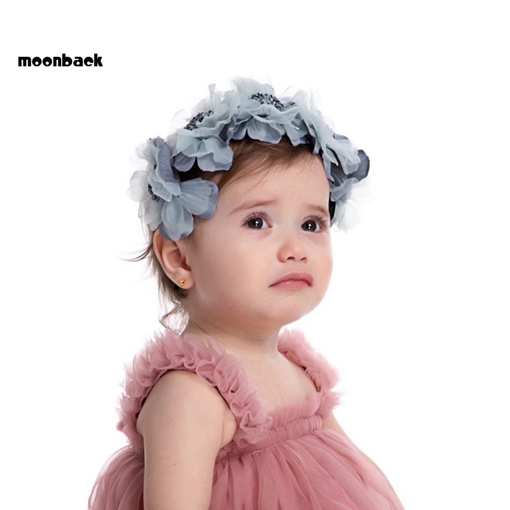 Băng Đô Hoa Co Giãn Xinh Xắn Cho Bé Gái