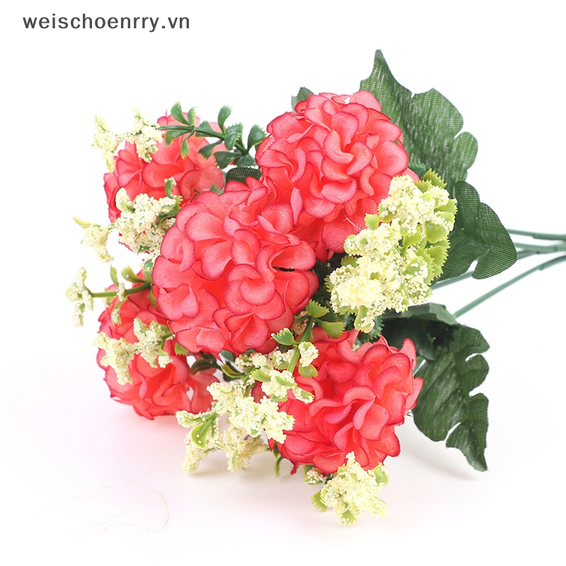 1 Bó 5 Bông Hoa Cẩm Tú Cầu Giả Bằng Lụa Dùng Trang Trí Xinh Xắn