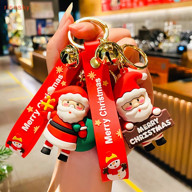 Móc Chìa Khóa / Điện Thoại Hình Ông Già Noel Hoạt Hình Dễ Thương