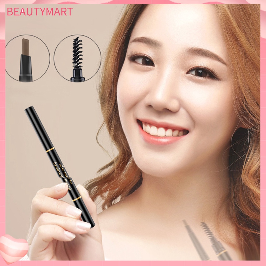 Bút Kẻ Lông Mày Thiết Kế Hai Đầu Xoay Tự Động Chống Thấm Nước