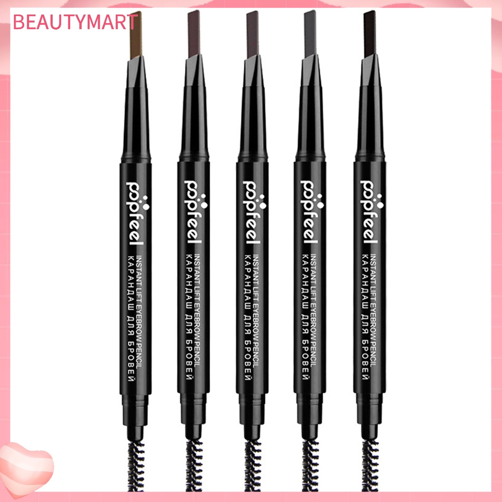 Bút Kẻ Mày POPFEEL Hai Đầu Dạng Xoay Tự Động Không Nhòe Tiện Dụng