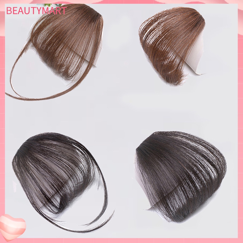 [beautymart] Tóc Mái Giả Màu Sắc Tươi Sáng Thân Thiện Với Làn Da Không Đường May Trang Trí Cho Nữ Giới