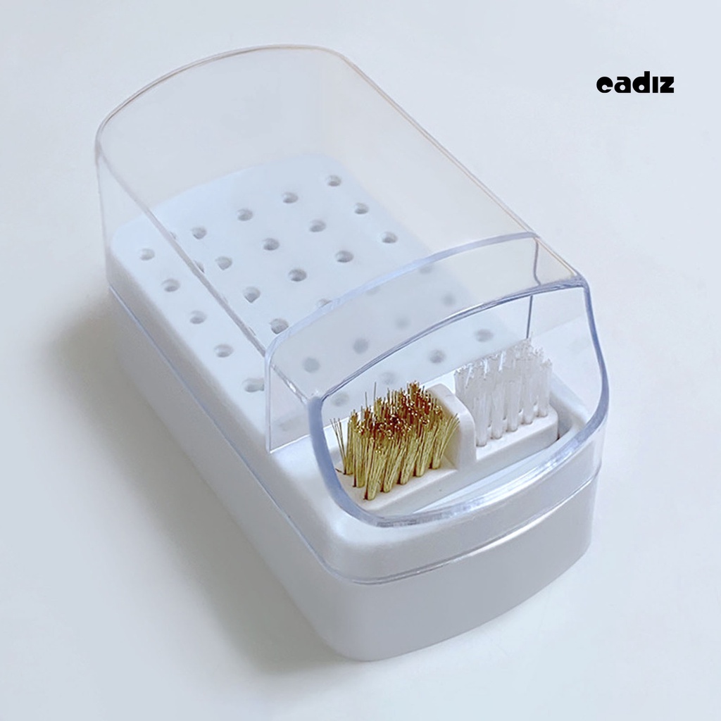 Giá Đỡ Mũi Khoan Móng Tay 30 Ngăn Chống Bụi Có Thể Giặt Lại Tiện Dụng