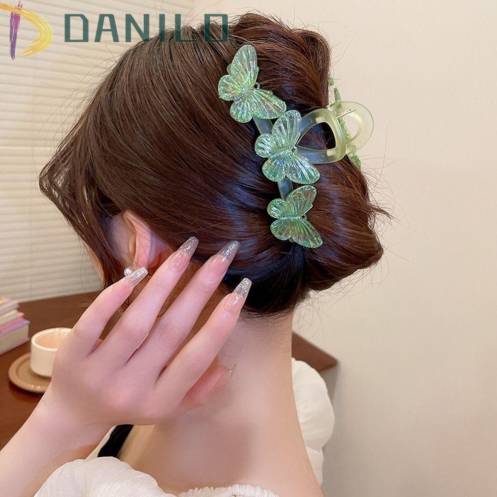 Danilo Kẹp Tóc Càng Cua Cá Mập Bằng Acrylic Phong Cách Ngọt Ngào Thanh Lịch Cho Nữ