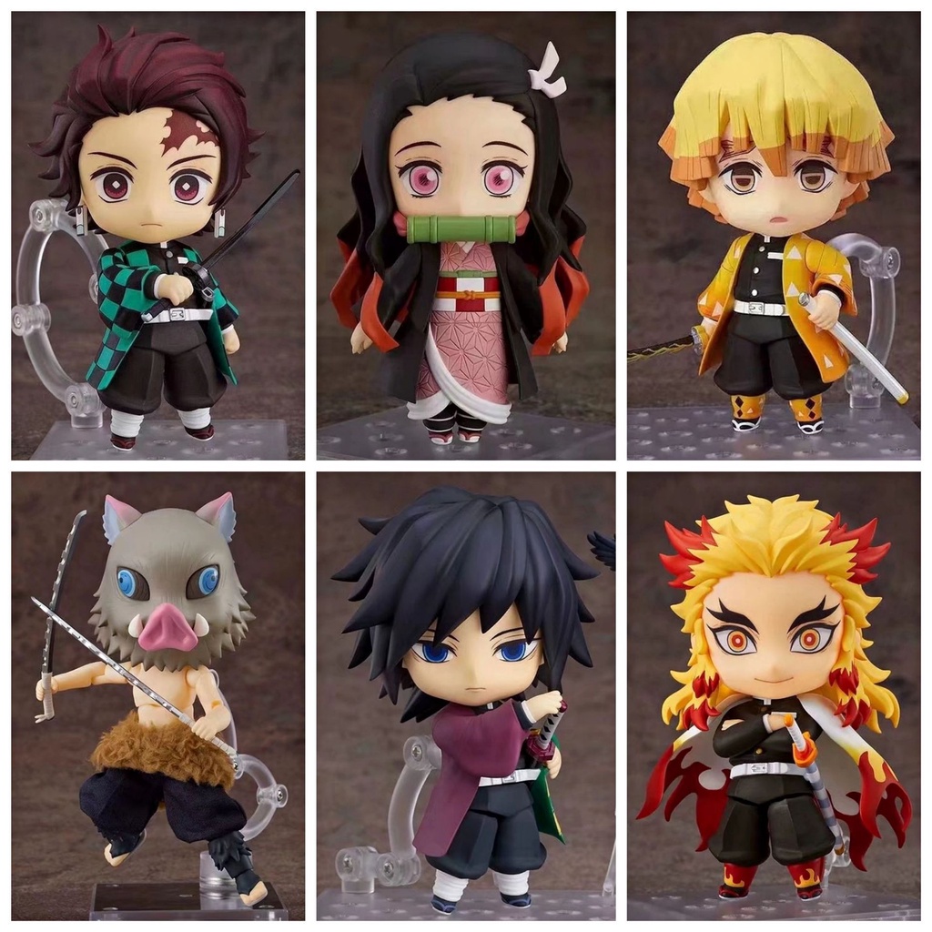 Nhân Vật Demon Slayer Q Phiên Bản 1194#Nezuko 1541#Kyojuro 1361#Miệng Phẳng 1408#Đất Sét Tomioka Giyuu