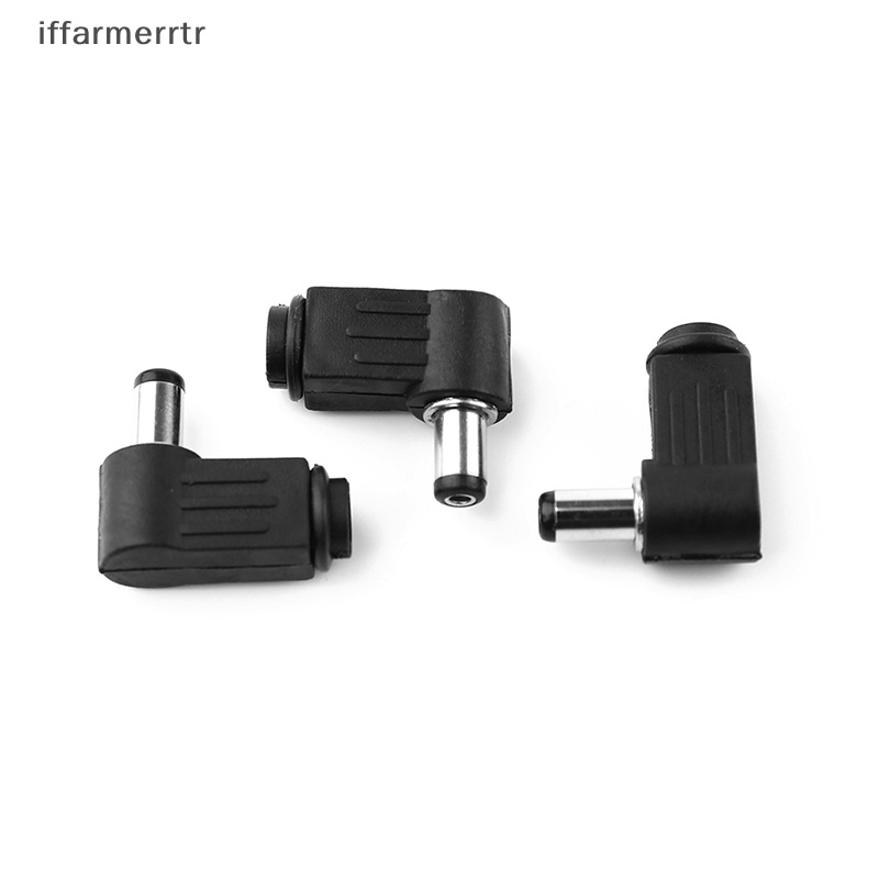 Bộ 2 Jack Cắm Đơn Chữ L 90 Độ 5.5X2.1Mm / 2.5mm DC