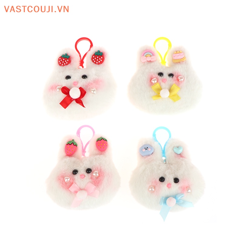 Móc Khóa Hình Thỏ Nhồi Bông Đáng Yêu