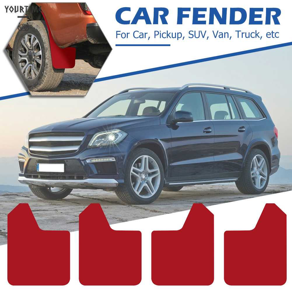 FENDER Set 4 Tấm Chắn Bùn Chuyên Dụng Cho Xe Hơi