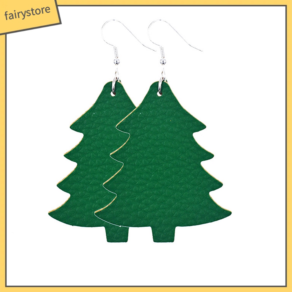 2 Đôi Bông Tai Hình Cây Thông Giáng Sinh Thời Trang Dành Cho Nữ