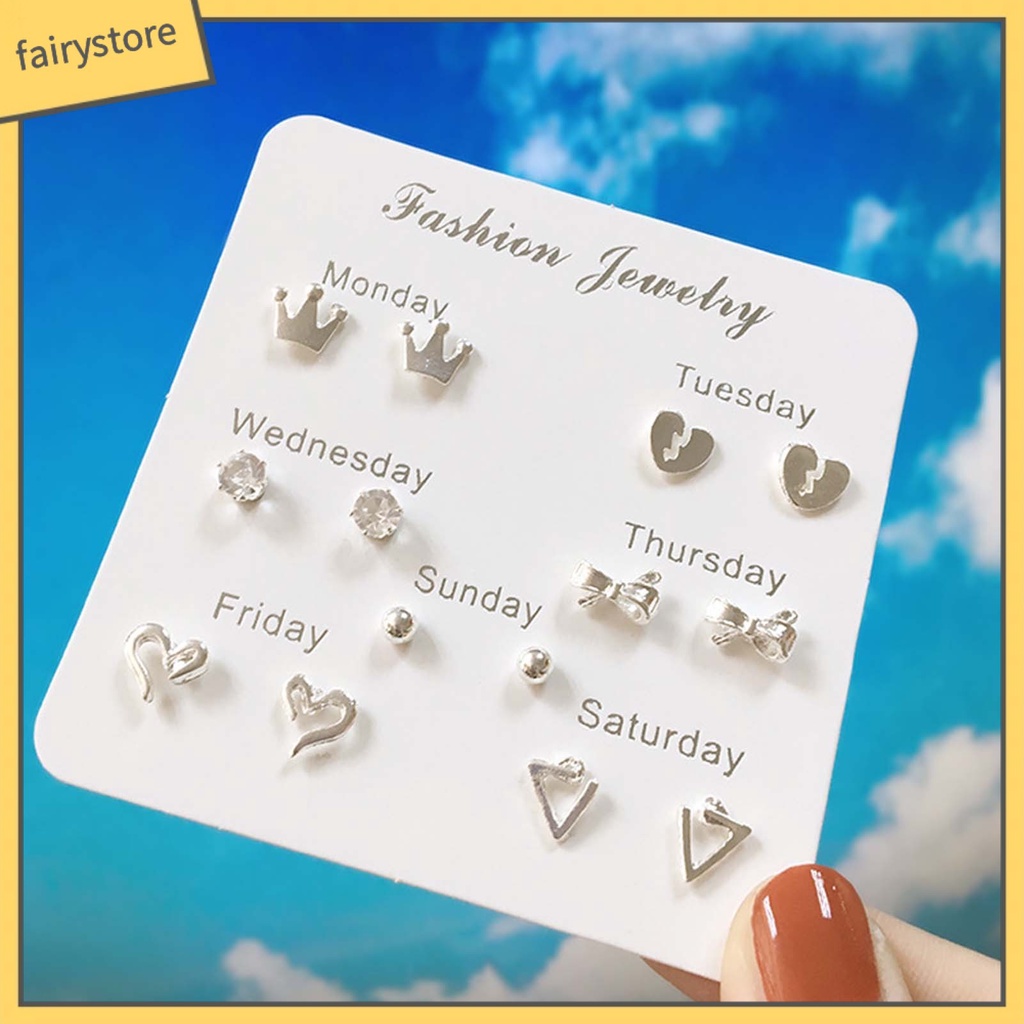 Bông Tai Hình Ngôi Sao Bằng Hợp Kim Dễ Thương